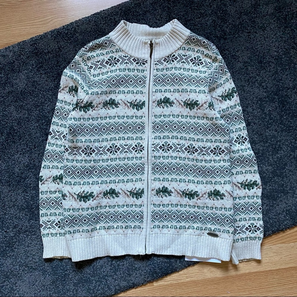 Vintage Northern Reflections Knitted Cardigan Sweater